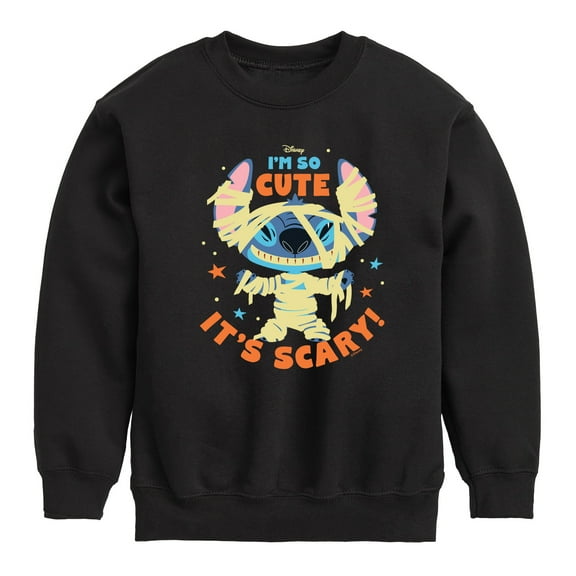 Lilo & Stitch - So Cute it's Scary - Toddler And Youth Crewneck Fleece Sweatshirt