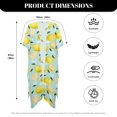 thumbnail image 6 of Xoenoiee Lemon Butterfly Leaves Pattern Womens Beach Cover Up Kimono Short Sleeve Swimsuit Coverup Open Front Cardigan Summer Swimwear for Beach Travel Water Activitiesty, 6 of 6