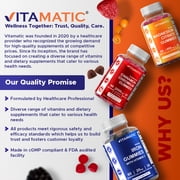 VVitamatic Tart Cherry (360 mg) with Celery Seed (30 mg) 10:1 Extract & Turmeric 20:1 Extract (10 mg) - (Per Serving/2 Gummies) - 60 Gummies