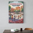 thumbnail image 6 of Retro Vintage Travel Poster Wall Art Plaza De Armas Guadalajara Mexico Spring Garden Colonial Architecture Print Canvas Poster, 6 of 8