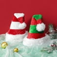 thumbnail image 2 of Brand Clearance! Plush Santa Hat Confortable Velvet Red Christmas Hat for Christmas Party Favors Fit for Kids, 2 of 6