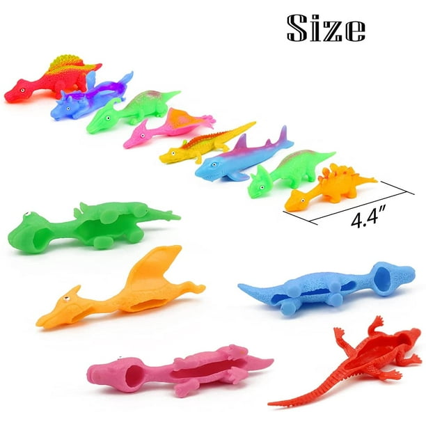 30 Pcs Slingshot Dinosaur Finger Toys, Catapult Toys as Fun as Slingshot  Chicken, Cute Shapes, More Colors, Great for Flying Games and Party Favors.