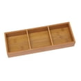 thumbnail image 1 of Bandeja organizadora Lipper International 823 de madera de bambú con 3 compartimentos, 1 of 7