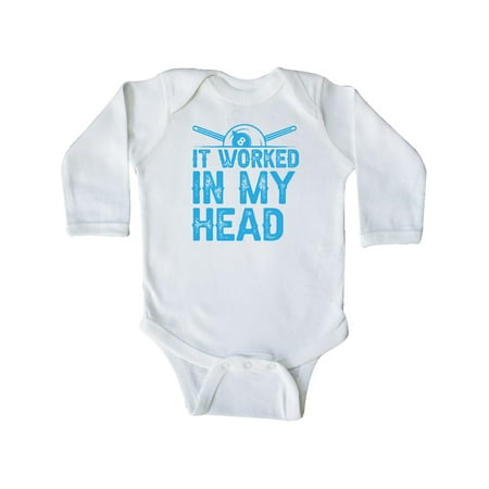 

Inktastic Funny Pool Billiards Quote Gift Baby Boy or Baby Girl Long Sleeve Bodysuit