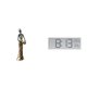 thumbnail image 1 of Elegante escultura de dama africana con reloj digital para decoración moderna del hogar, hotel u oficina. Incluye funciones de hora, temperatura y hum, 1 of 8
