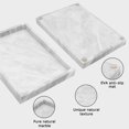 thumbnail image 2 of Bandeja de baño de mármol MULWR, mármol natural puro, 30 x 20 cm, color blanco, 2 of 6