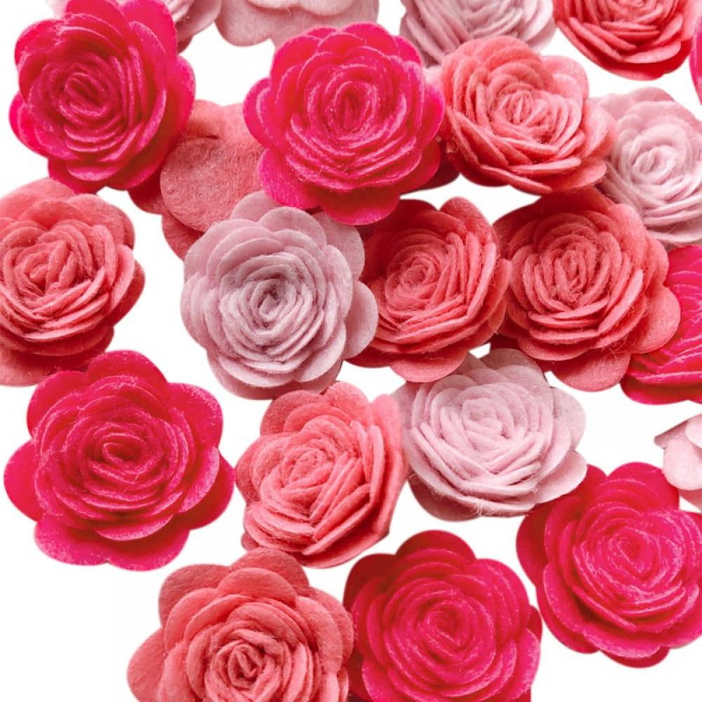 Wholesale 1.5" Fake Rose Artificial Silk Flowers Heads for DIY Craft Supplies 