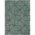 thumbnail image 2 of 9'x13' Navy Charcoal Hand Tufted Geometric Diamond Pattern Indoor Area Rug, 2 of 2