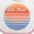 thumbnail image 4 of Inktastic Lake Placid Retro Sunset Boys or Girls Baby Bib, 4 of 4