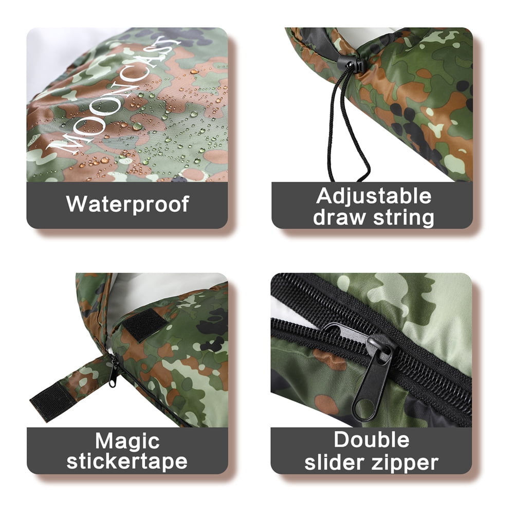 FAIRYLAND Sleeping Bags for Adults Kids with Compression Sack Portable and Lightweight for 3-4 Season Camping, Hiking,Waterproof, Backpacking and Outdoors（Camouflage）