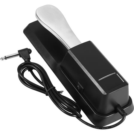HOMEMAXS Practical Nonslip Sustain Pedal for Keyboard with Outstanding Effects and Sturdy Construction Black 0.4kg
