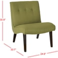 thumbnail image 3 of SAFAVIEH Mandell Chair With Buttons Sweet Pea, 3 of 6