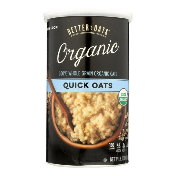 (12 Pack)Better Oats, Organic Whole Grain Oatmeal, Organic, 16 oz.