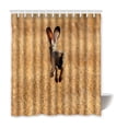 thumbnail image 1 of RYLABLUE Rabbit Waterproof Polyester Bathroom Shower Curtain 60x72 Inches, 1 of 2