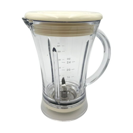24 Oz Creme Plastic Blender Jar Assembly fits Margaritaville, 129908-000-000