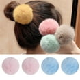 thumbnail image 2 of Imitation Hair Pompoms 5.5cm Faux Fuzzy Pompoms for Crafts Keychain Bag Charm Scarf Hats Shoes Decoration, 2 of 9