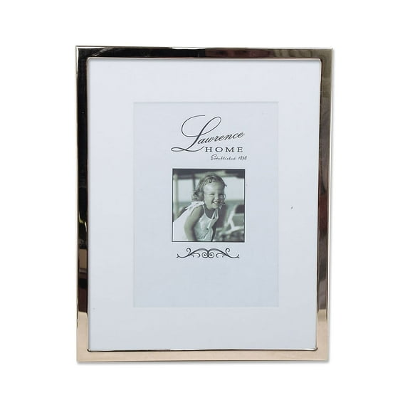 Lawrence Frames Silver Standard Metal Picture Frame, Multiple Sizes