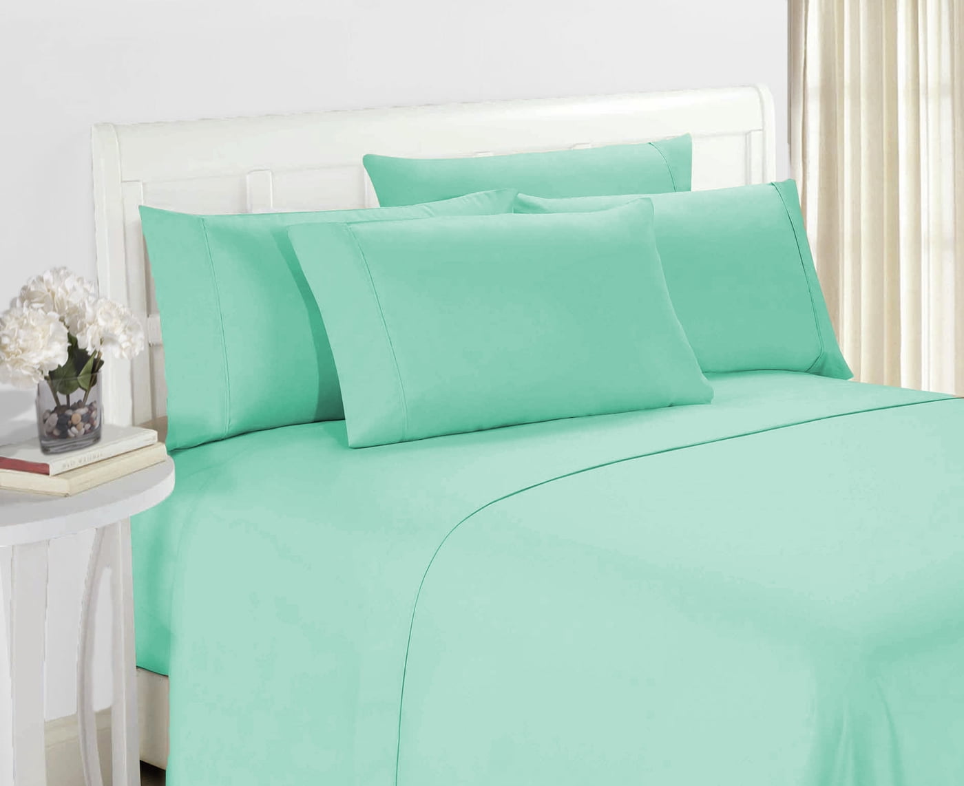 Hotel Super Soft 6 Piece Bed Sheet Set Deep Pockets Bedding All Colors Sizes