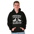 thumbnail image 4 of This Guy Just Graduated Graduation Hoodie Hooded Sweatshirt Men Brisco Brands M, 4 of 6
