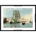 thumbnail image 5 of Art.com The Thermopylae Leaving Foochow Art Print by Montague Dawson, Black Frame Wall Art, 29" x 21", 5 of 5