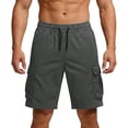 thumbnail image 3 of Inleife Men's Workwear Shorts Functional Hunting Gear Outdoor Commuting Casual Drawstring Short Pants, 3 of 5