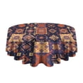 thumbnail image 5 of Design Pattern Round Tablecloth 60 Inch – Waterproof Polyester Table Cover with Full Print Design, Wrinkle Resistant & Washable for Kitchen Dining Party Decor, 5 of 6