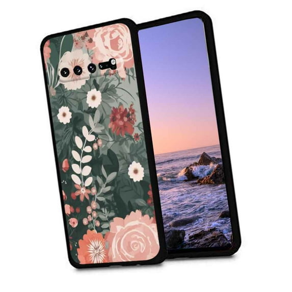 Compatible with Samsung Galaxy S10 Phone Case, Floral-19 Case Men Women, Flexible Silicone Shockproof Case for Samsung Galaxy S10