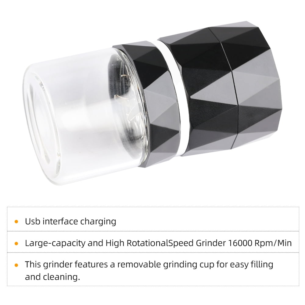 Grinder Home Portable Electric 200W High Power 400mAh 16000rpm Speed Herb  Pulverizer