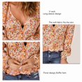 thumbnail image 4 of Blusa túnica, blusa para mujer, manga larga, dobladillo con volantes, blusa suelta, resultados impresionantes, 4 of 5