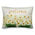 thumbnail image 2 of Creative Products Welcome Daisies 14x20 Indoor / Outdoor Pillow, 2 of 3