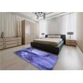 thumbnail image 5 of Ahgly Company Machine Washable Indoor Rectangle Transitional Sky Blue Area Rugs, 5' x 8', 5 of 7