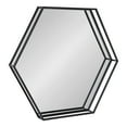 thumbnail image 1 of Kate and Laurel Felicia Miroir Hexagonal, Noir 30x2,5x26, 1 of 7