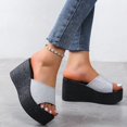 thumbnail image 2 of Sandals Summer 2023 New Women Slippers Wedges Platform Beach Flip Flops Trend High Heels Ladies Shoes Pumps Thick Slides Mujer, 2 of 3
