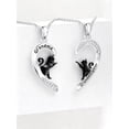 thumbnail image 3 of Grandma Granddaughter Matching Heart Pendant Necklace Set for 2 925 Sterling Silver Cat Necklace Jewelry for Grandmother Birthday Gift, 3 of 10