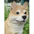 thumbnail image 2 of Décoration de Jardin Statue d'Animal Shiba Inu Statue Assise, 2 of 5