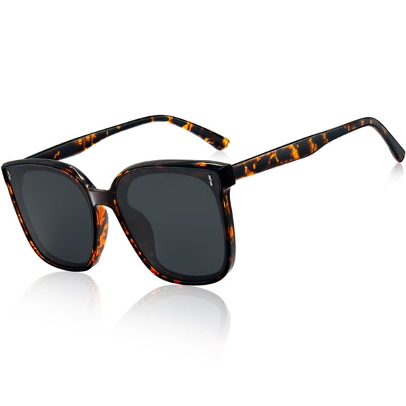 KANASTAL Polarized Sunglasses for Women Tortoiseshell Vintage UV Protection Driving Sun Glasses Driving Vacation Travel Running Brown