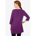 thumbnail image 2 of Woman Within Plus Size Perfect Three-Quarter-Sleeve Scoopneck Tunic, 2 of 6