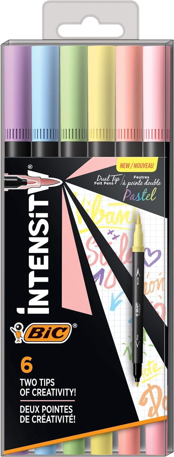 BIC Intensity Fineliner 0,4 Mm – 5er Pack In Rosa Mit Metallring