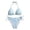 Light Blue, variant on XINXIAOO Girls Halter Triangle Bikini Two Piece Swimsuit Textured Fabric Side Tie Light Blue Quick Dry Bathing Suit Summer Swimwear for Kids Girls 14-15 Years