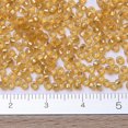 thumbnail image 4 of 10gs MIYUKI Round Rocailles Beads Japanese Seed Beads 11/0 (RR4) Silver Lined Dark golden 2x1.3mm Hole: 0.8mm about 1111pcs/10g, 4 of 5