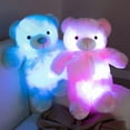 thumbnail image 2 of Colorful LED Glowing Teddy Bear Plush Toy Stuffed Animal Kids Birthday Gift, 2 of 9