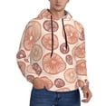 thumbnail image 2 of Balery Mushrooms2 Pattern Mens Hoodie Kangaroo Pocket Hoodie Pullover Hooded Sweatshirt Ideal for Daily Wear Travel and Home-Medium, 2 of 7