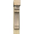 thumbnail image 2 of Ekena Millwork 8"W x 34"D x 42"H Olympic Block Rough Sawn Bracket w/ Offset Brace, Douglas Fir, 2 of 25