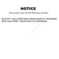 thumbnail image 2 of CMX Front Rear Disc Brake Rotors Kit for Car Lexus IS250 Vehicles Built USA Market K8-101835, 2 of 8