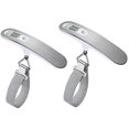 thumbnail image 1 of 2 st Rese- och Bagagevågar/Högprecisions Elektronisk Digital Vågskala för Resväska 110lb 50KG Kapacitet, Robust Hängande, Silver, 1 of 5