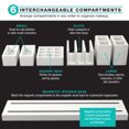 thumbnail image 3 of Excello Global Products Magnetic Makeup Organizer - Includes Six Rearrangeable Compartments - EGP-HD-0425, 3 of 5