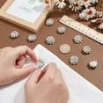 thumbnail image 3 of 10Pcs Brass Rhinestone Buttons Cover 21mm Sleeve Buttons Cover Flower Buttons Cover Detachable Shirt Button Clips Buttons Jewelry, 3 of 5