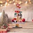 thumbnail image 3 of Decoraciones Navideñas de Escritorio de Madera Hombre Viejo Muñeco de Nieve Gnomo onlyliua, 3 of 5
