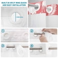thumbnail image 4 of No Hook Shower Curtain, Tropical Plants Shower Curtains for Bathroom with See Through Top Window, Summer Farmhouse Vintage Camels Red Waterproof & Washable Bath Curtain 60"x72", 4 of 9