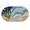 Multicolor-Cozy Coast, variant on FRABE Soft and Absorbent Beach Bathroom Rug, Non-Slip Backing, Ideal for Bathroom, Kitchen and Entryway Decor, Sea Beach Starfish Shell Bath Decor, Blue 22" x 34"